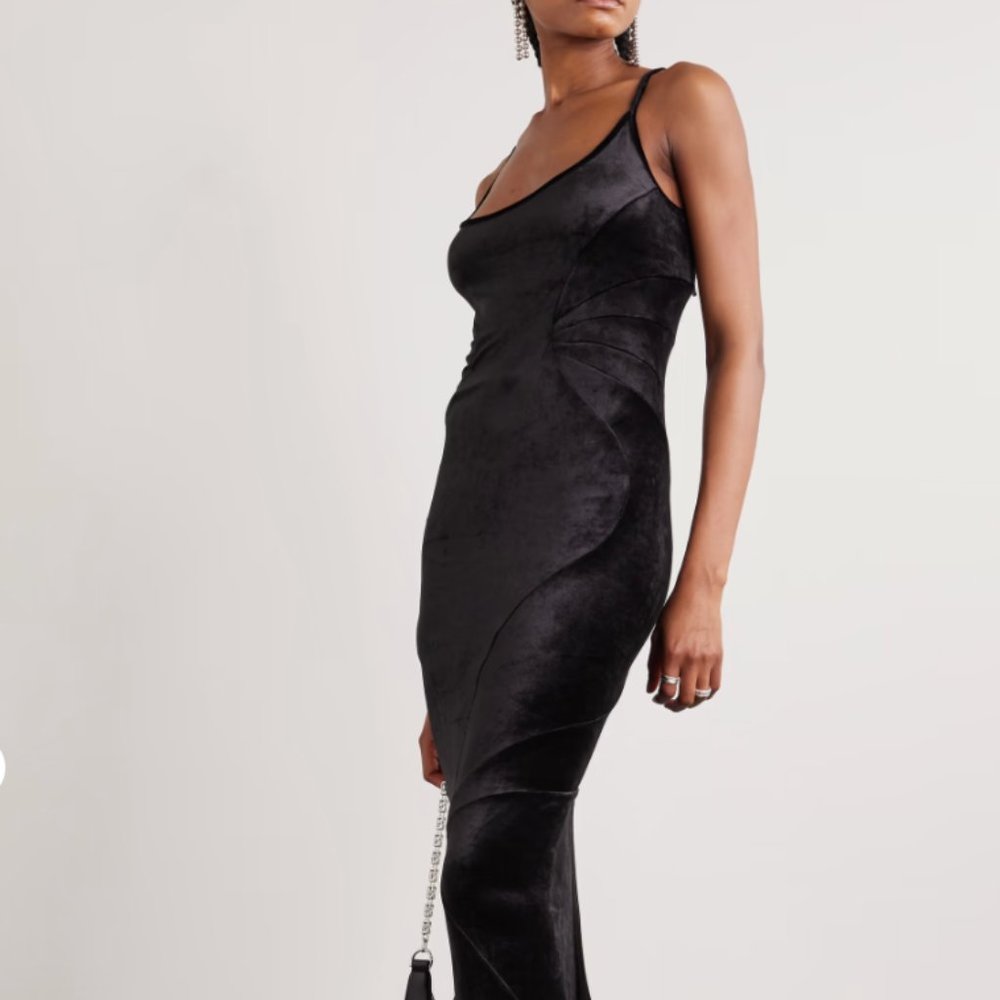 Rick Owens Black Velvet Gown
